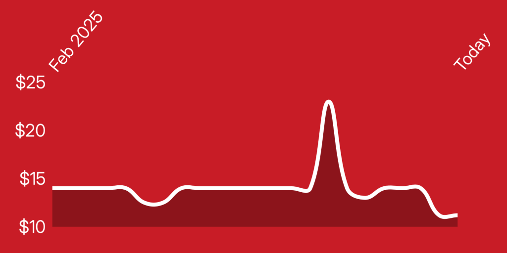 A line of a heartbeat