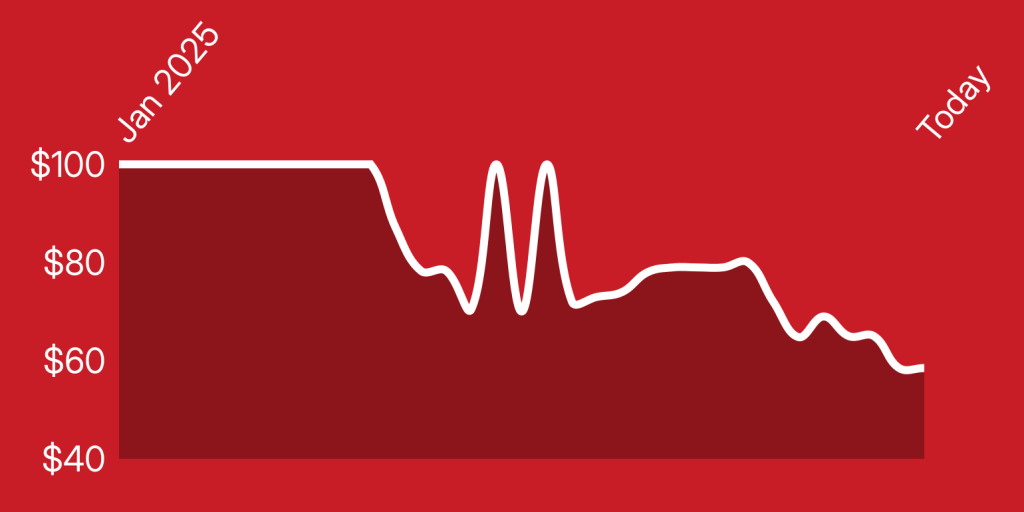A line drawing of a heartbeat