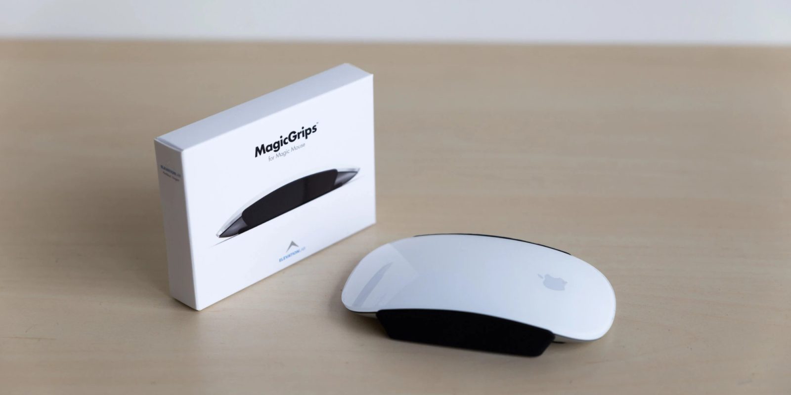 A white and black computer mouse