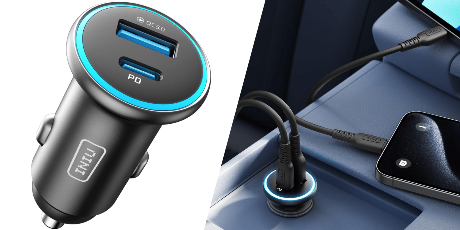 A close up of a charger