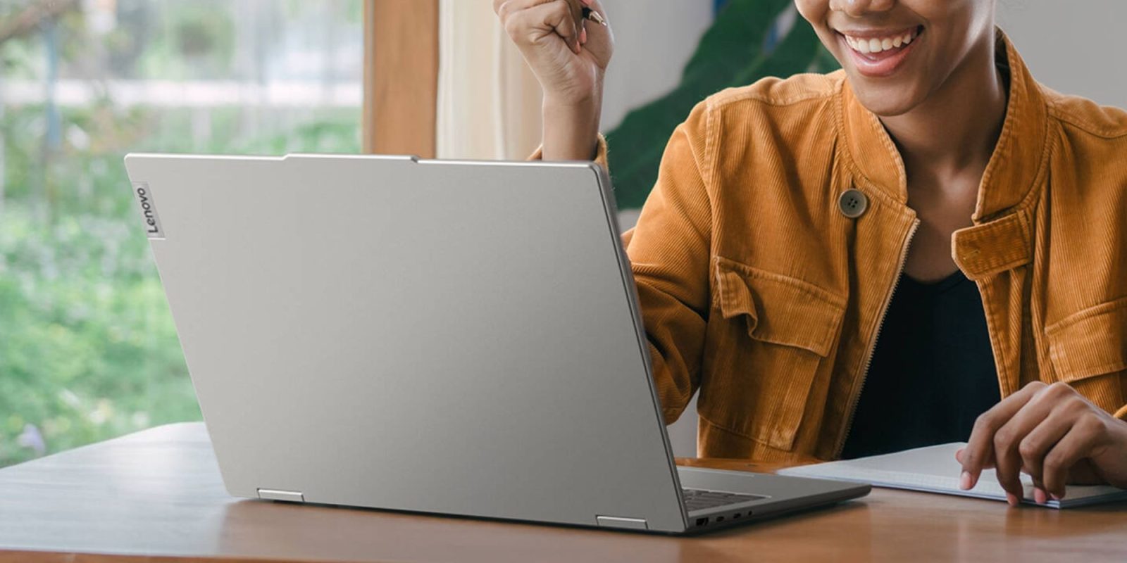 Image showing a person using Lenovo's IdeaPad 5i laptop.