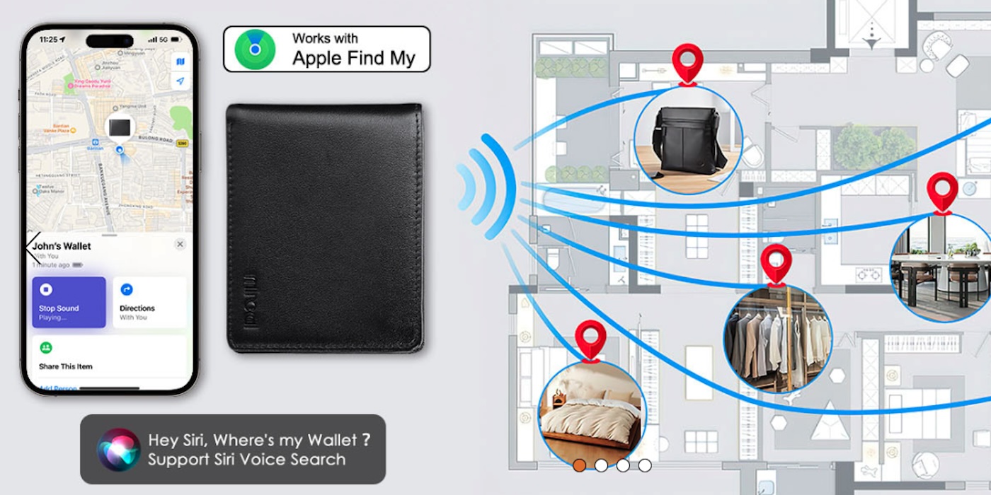 Miroddi Find My Bifold Wallet