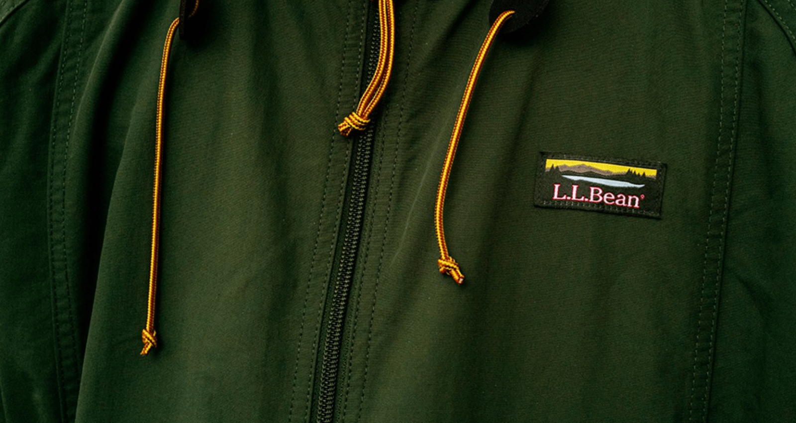 A zipper on a jacket