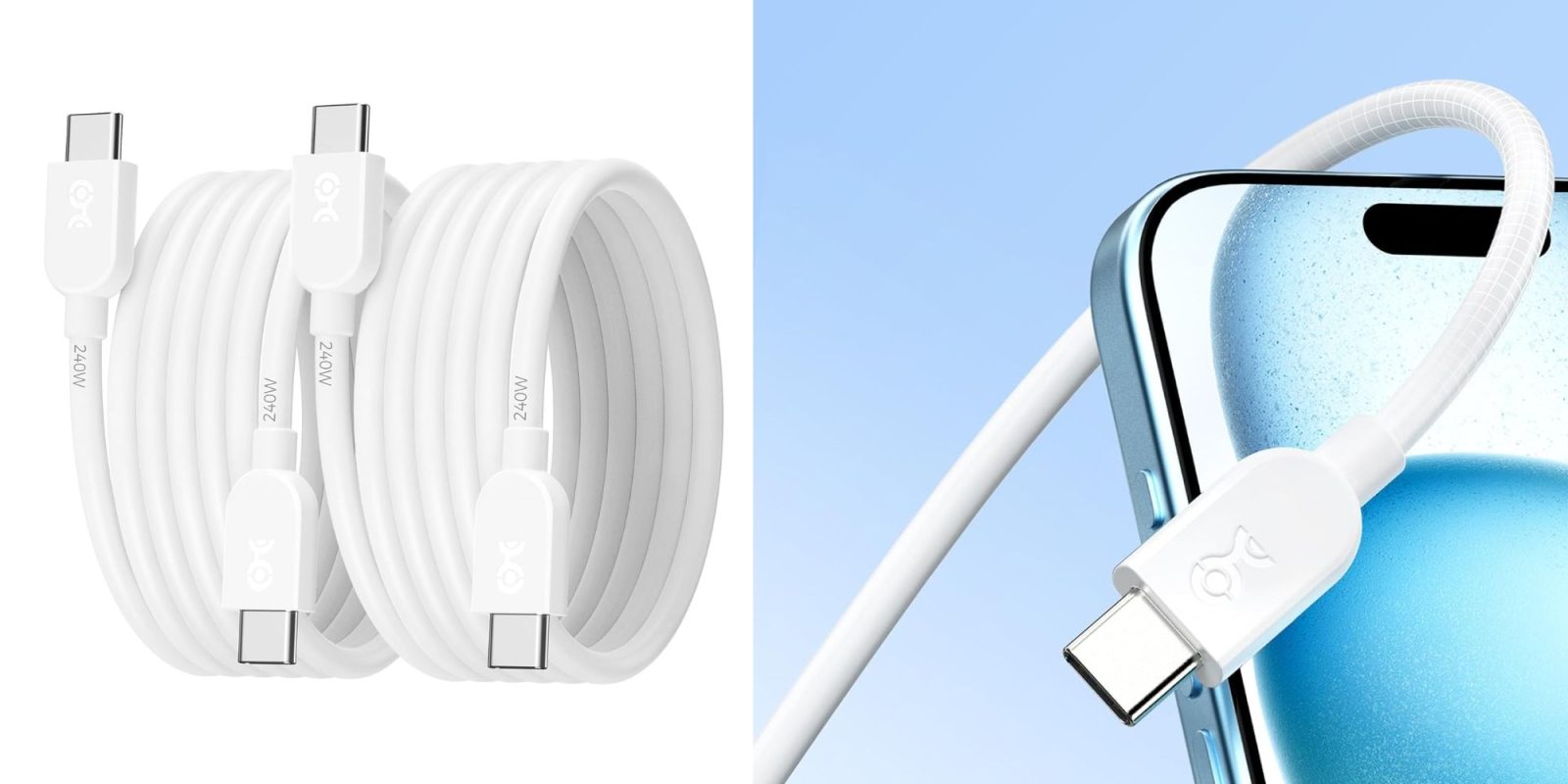 A close up of a cable