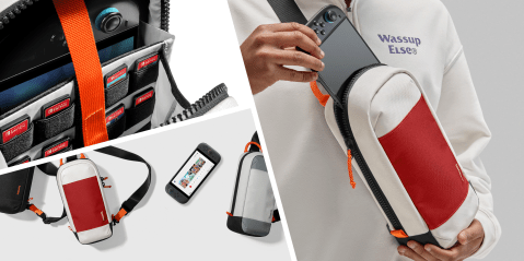 A person holding a video game device