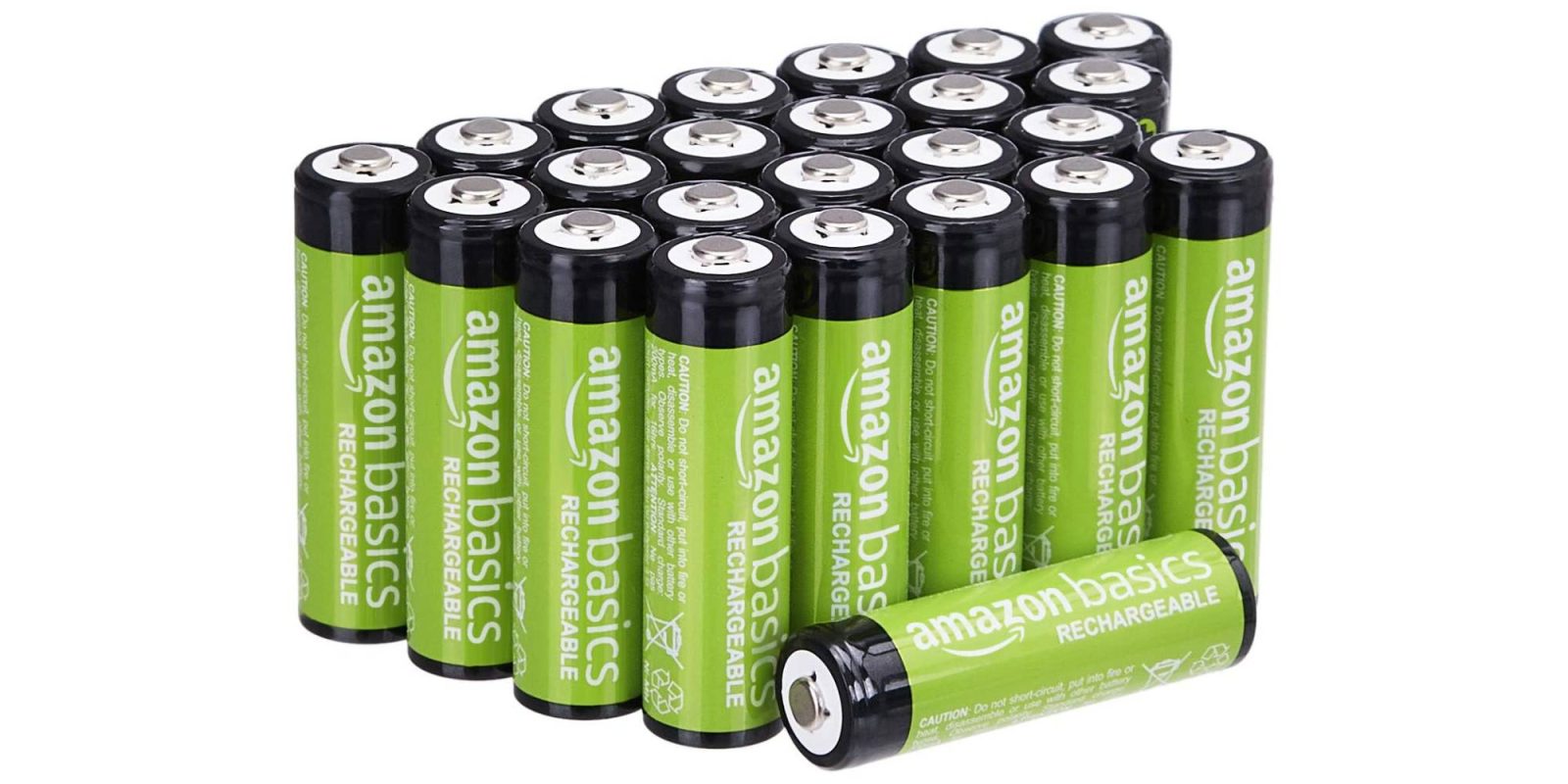 A group of green batteries