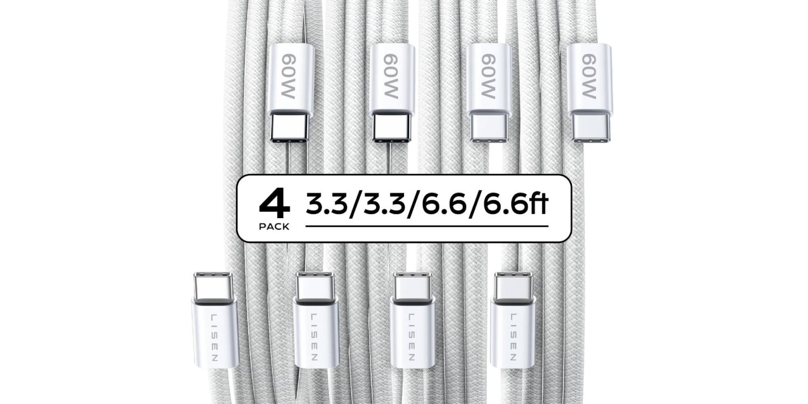 A group of white cables
