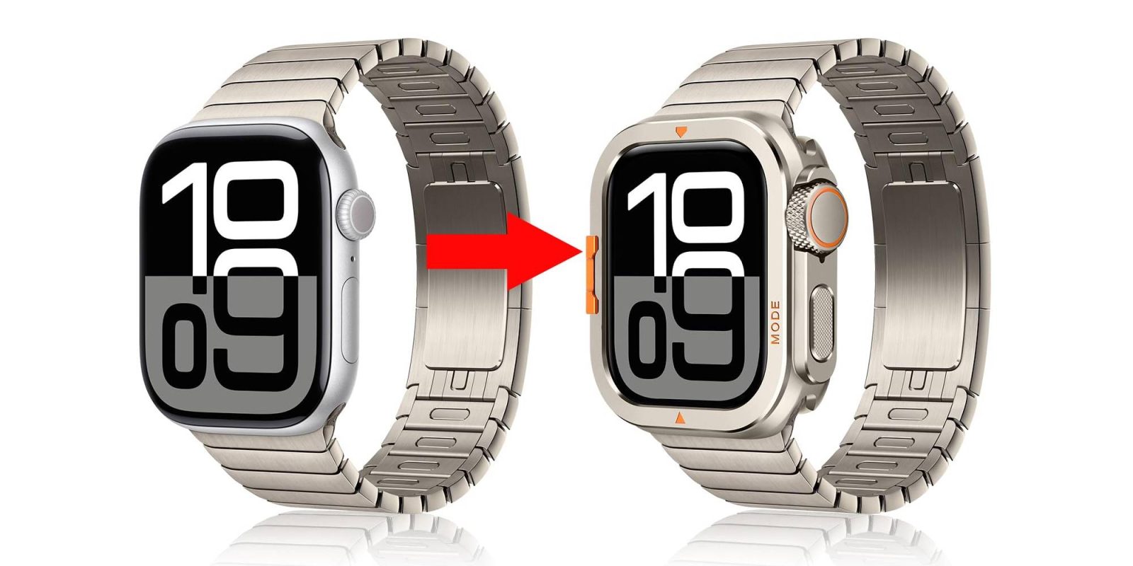 A comparison of a watch