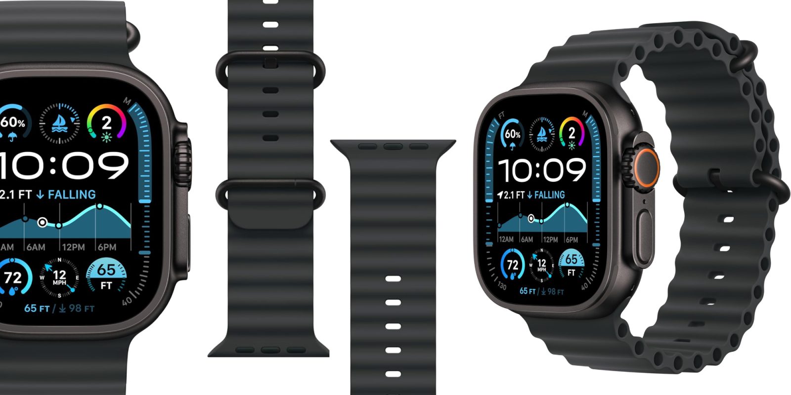 A smart watch with a screen and a watch strap
