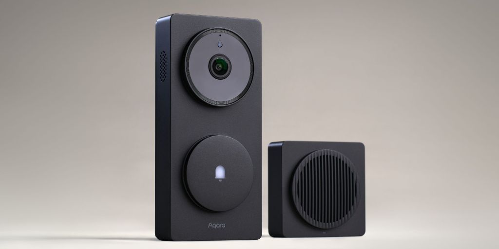 Image showing a render of Aqara's Doorbell Camera Hub G410.