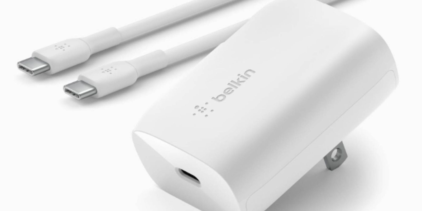 A white device with a cable