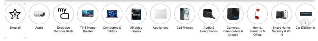 A group of white boxes with text