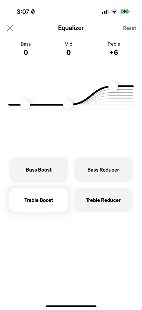 A screenshot of a music app