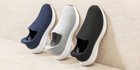 A group of shoes on a wall