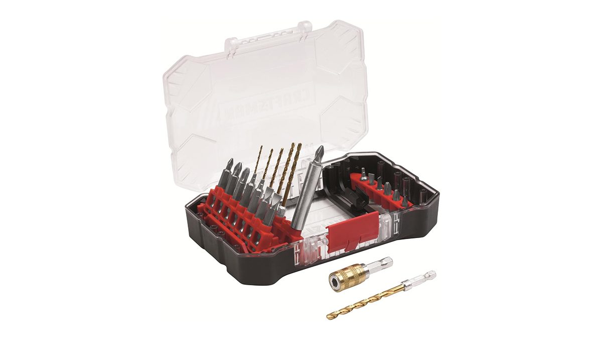 A set of bits in a plastic case