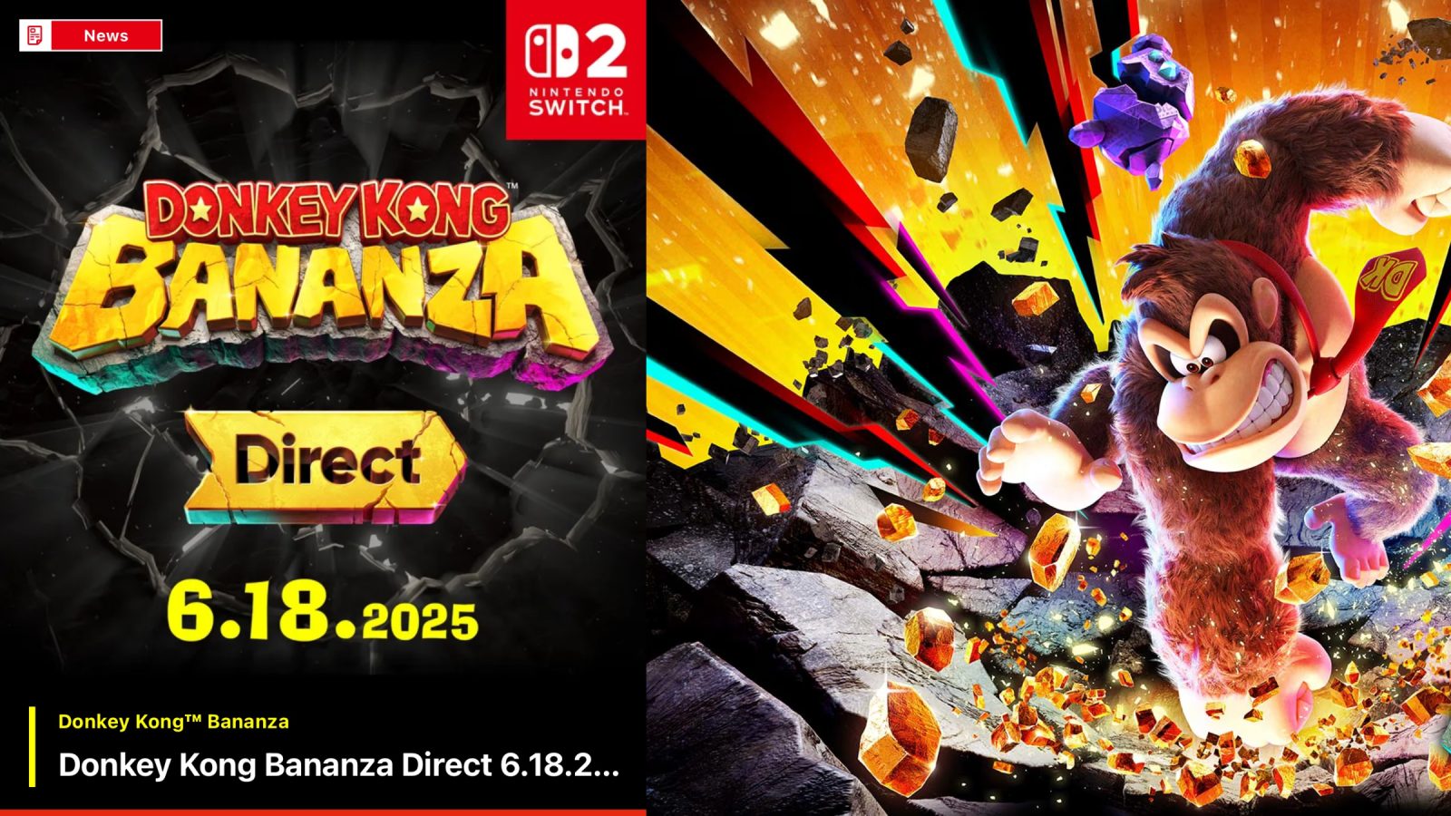 Donkey Kong Banaza Direct showcase this week
