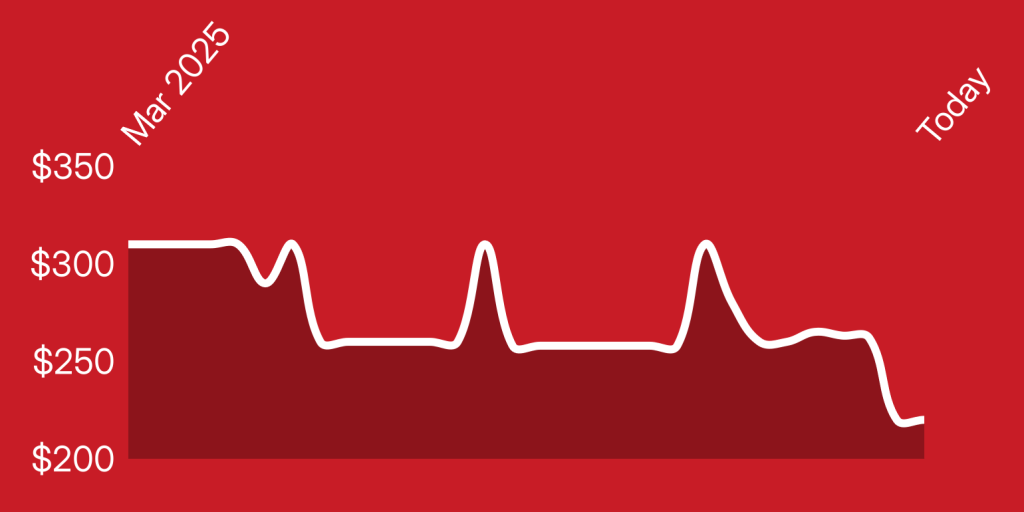 A line of a heartbeat