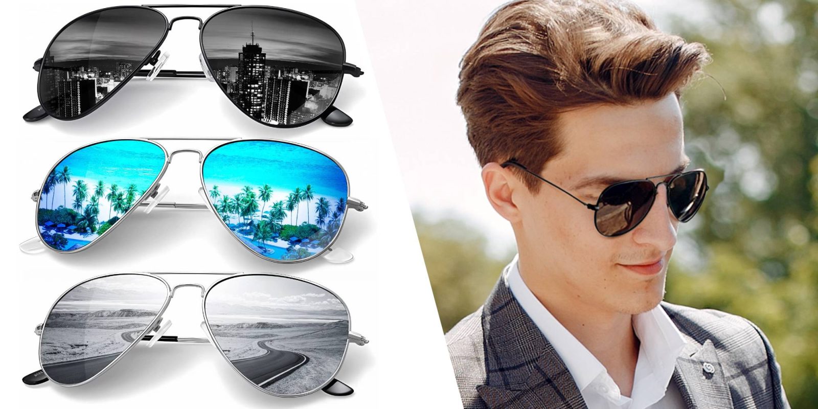 A man wearing sunglasses