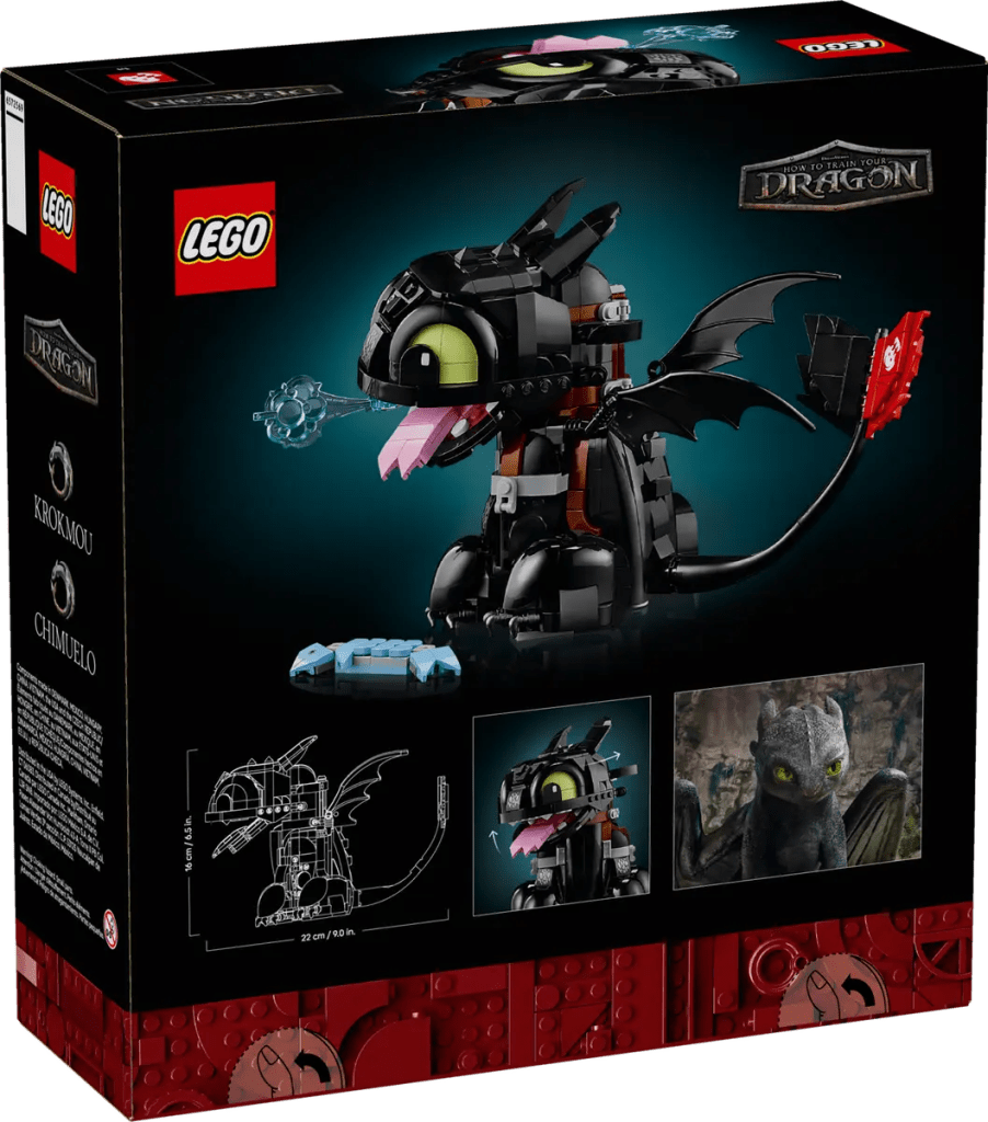 A box of lego dragon