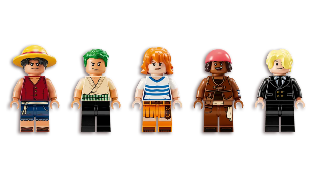 A group of lego figures