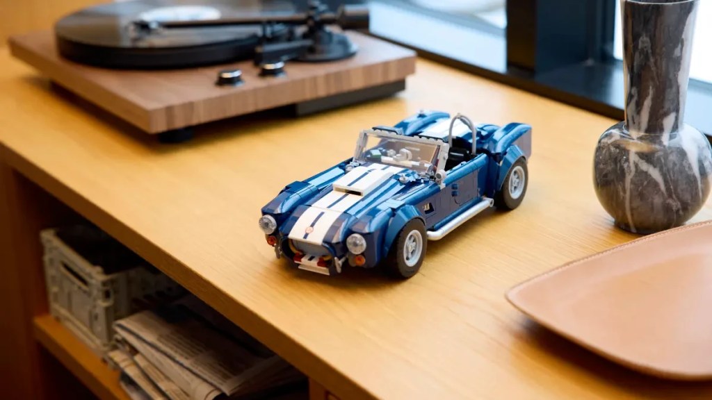 A toy car on a table