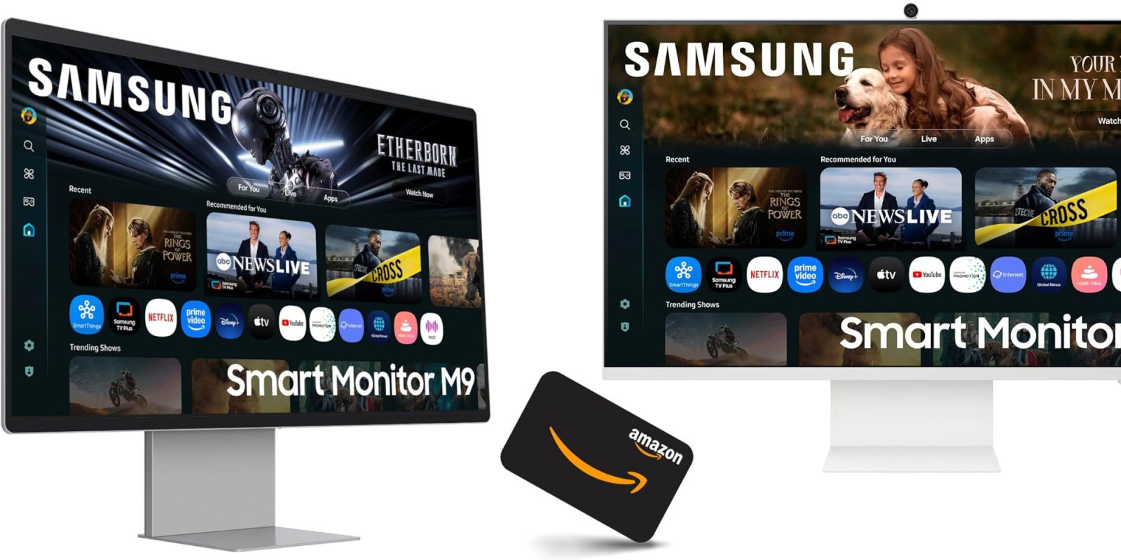 A computer screen with a black card