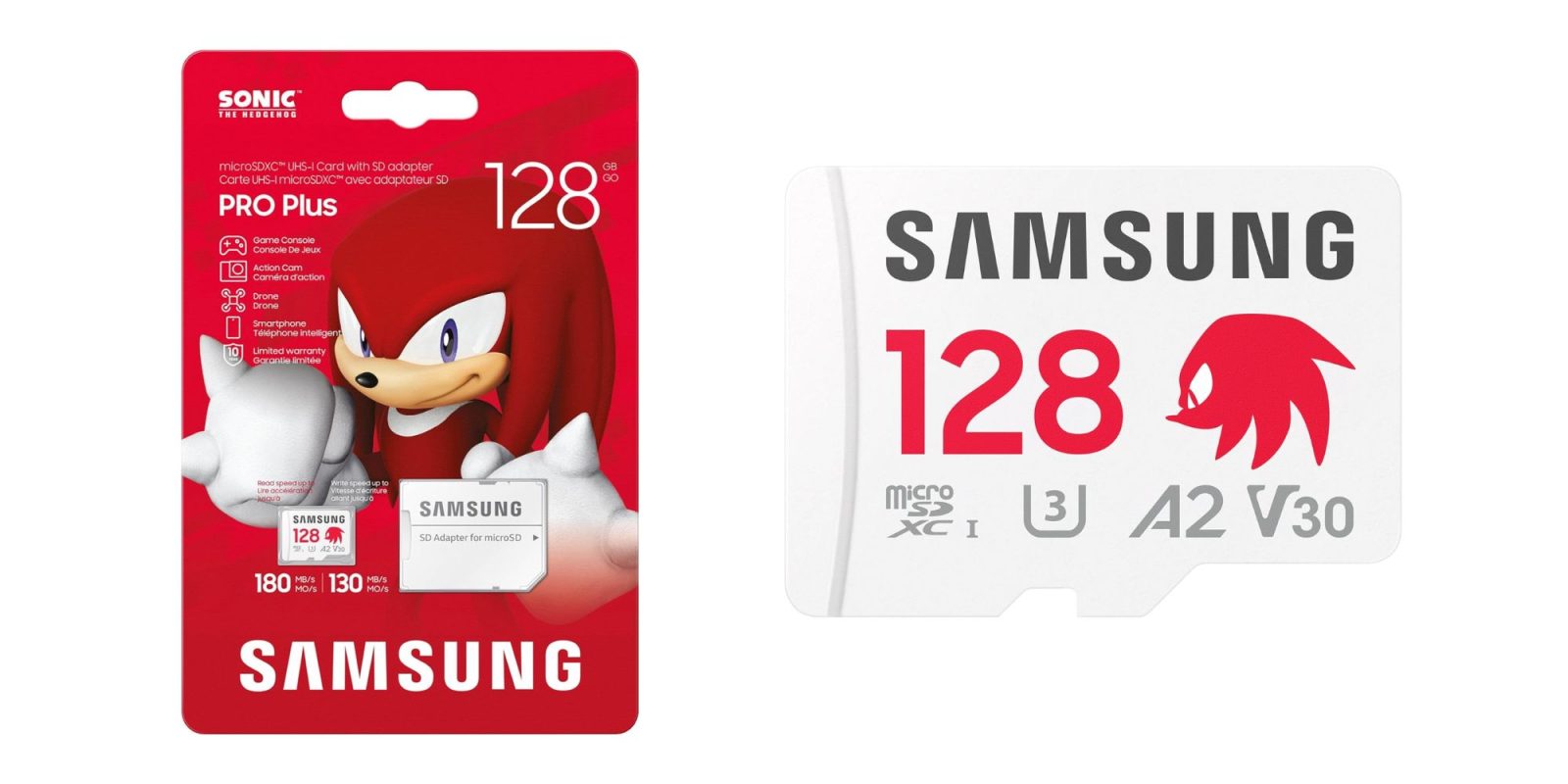 Image showing renders of Samsung's PRO Plus Sonic the Hedgehog microSD.