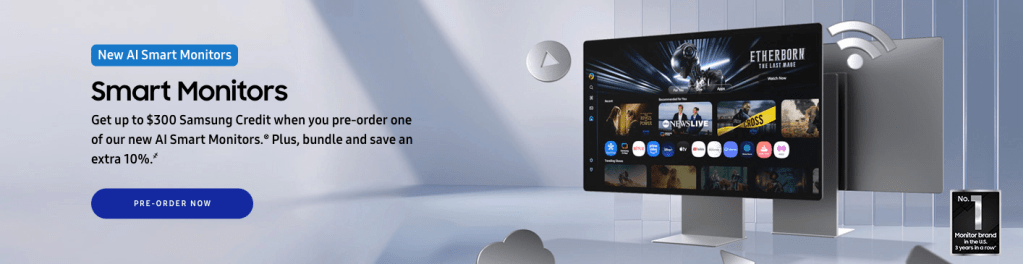 A screen with a play button