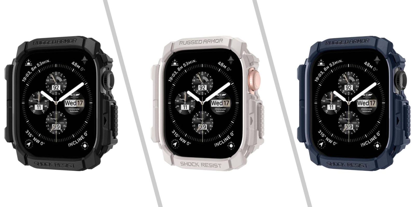 A group of smart watches