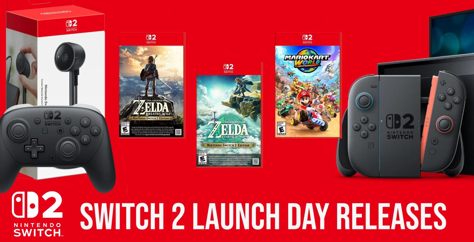 Switch 2 launch day releases-everything