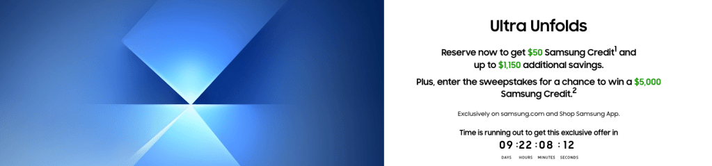 A blue and white background