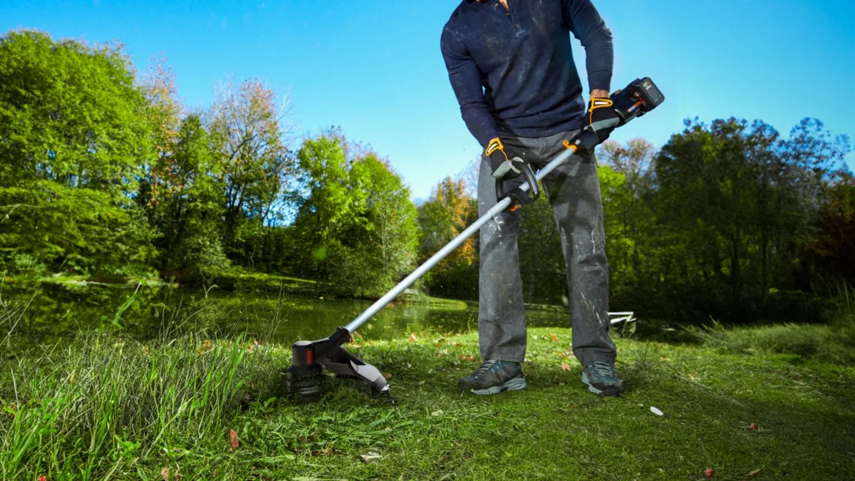 A man using a trimmer