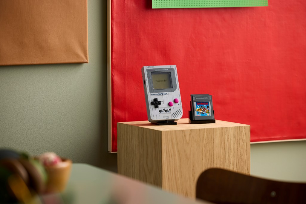 A game console and a game console on a wooden box