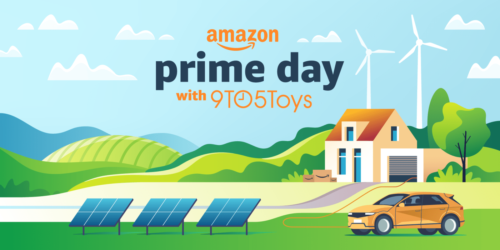 A solar panels and a house