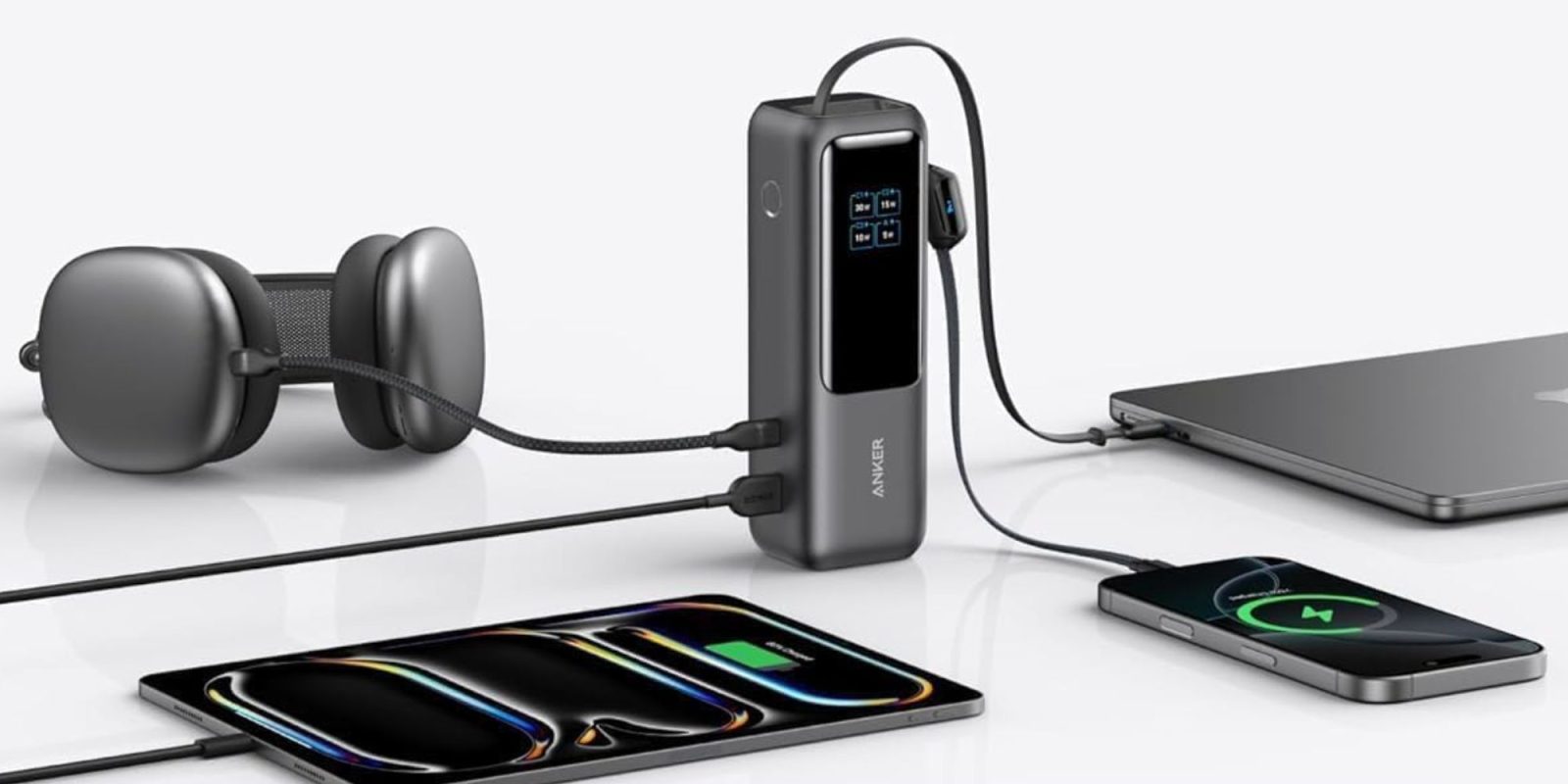 Image showing Anker's 25,000mAh power bank powering Apple gear.