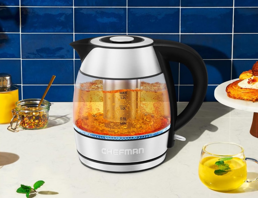 A tea kettle on a table