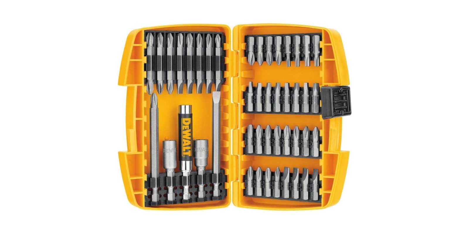 A tool box with different bits