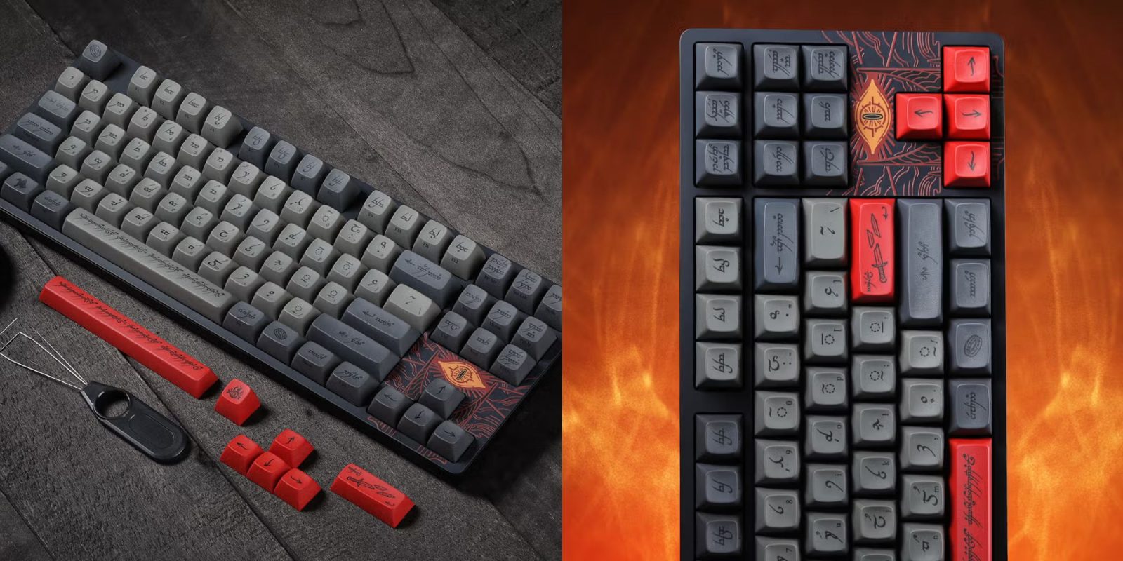 Image showing renders of DROP's LOTR keyboard.