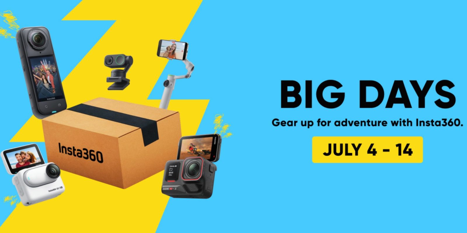 Image showing Insta360's Prime Day promotional poster.