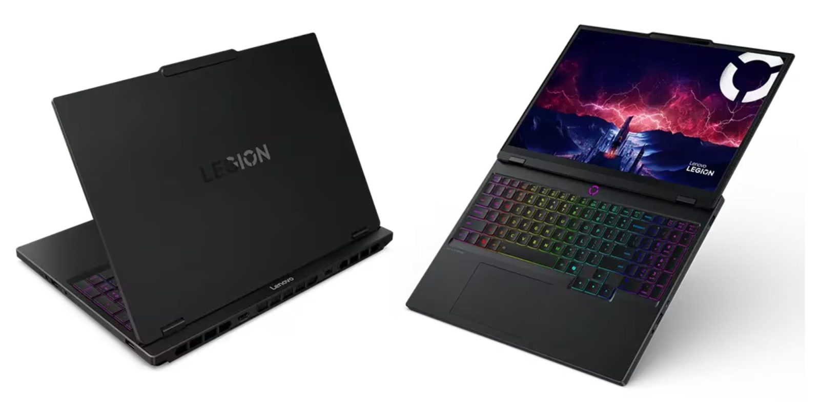 Image showing renders of Lenovo's Legion 5 Gen 10 gaming laptop in black.