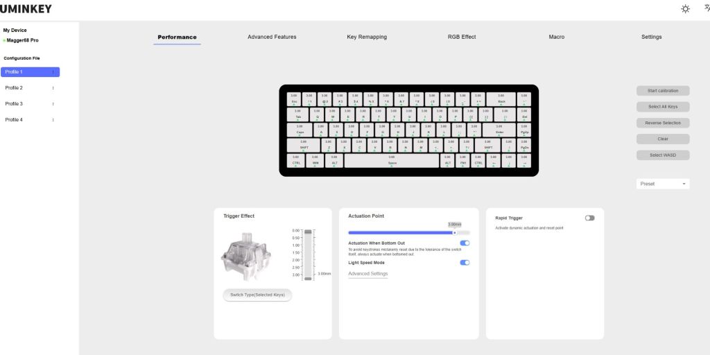 A computer screen shot of a keyboard