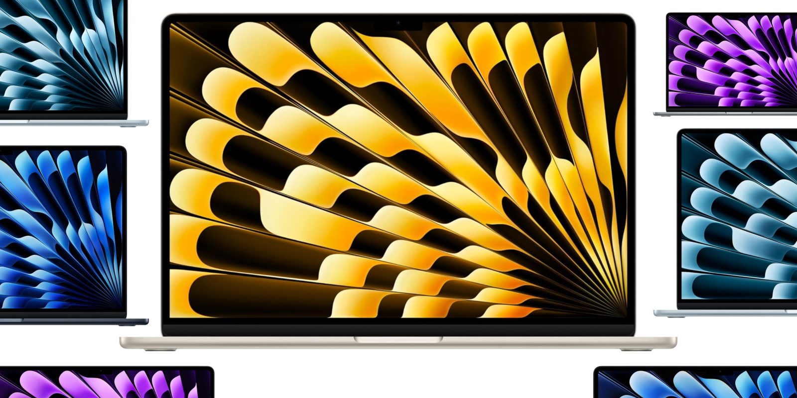 A computer screen with a yellow and black design