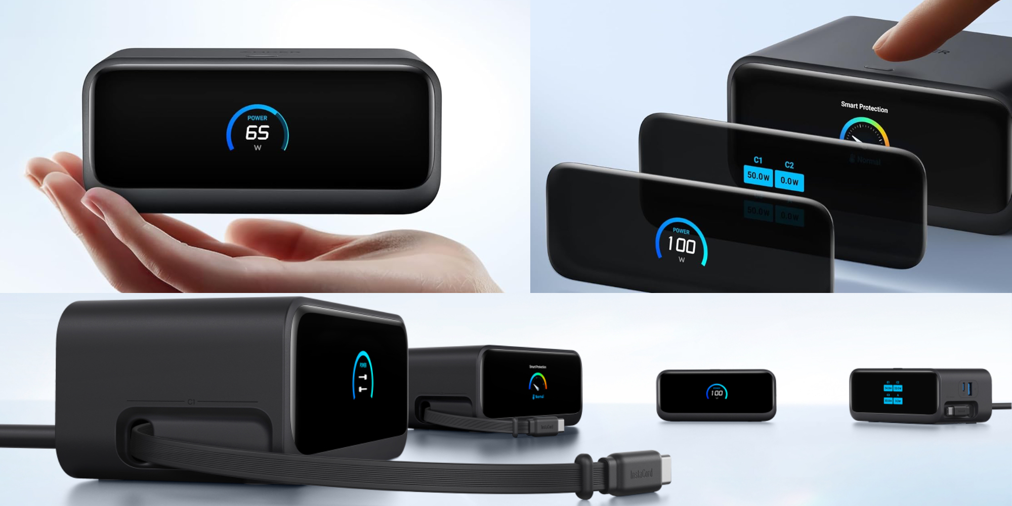 New Anker display-equipped 7-in-1 Nano Charging Station lands stateside with two retractable cables