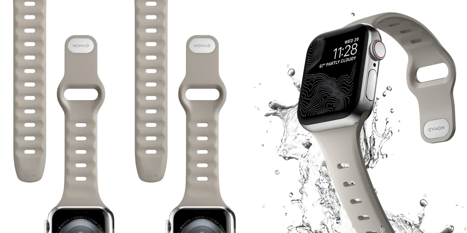 A smart watch with a screen and a watch strap
