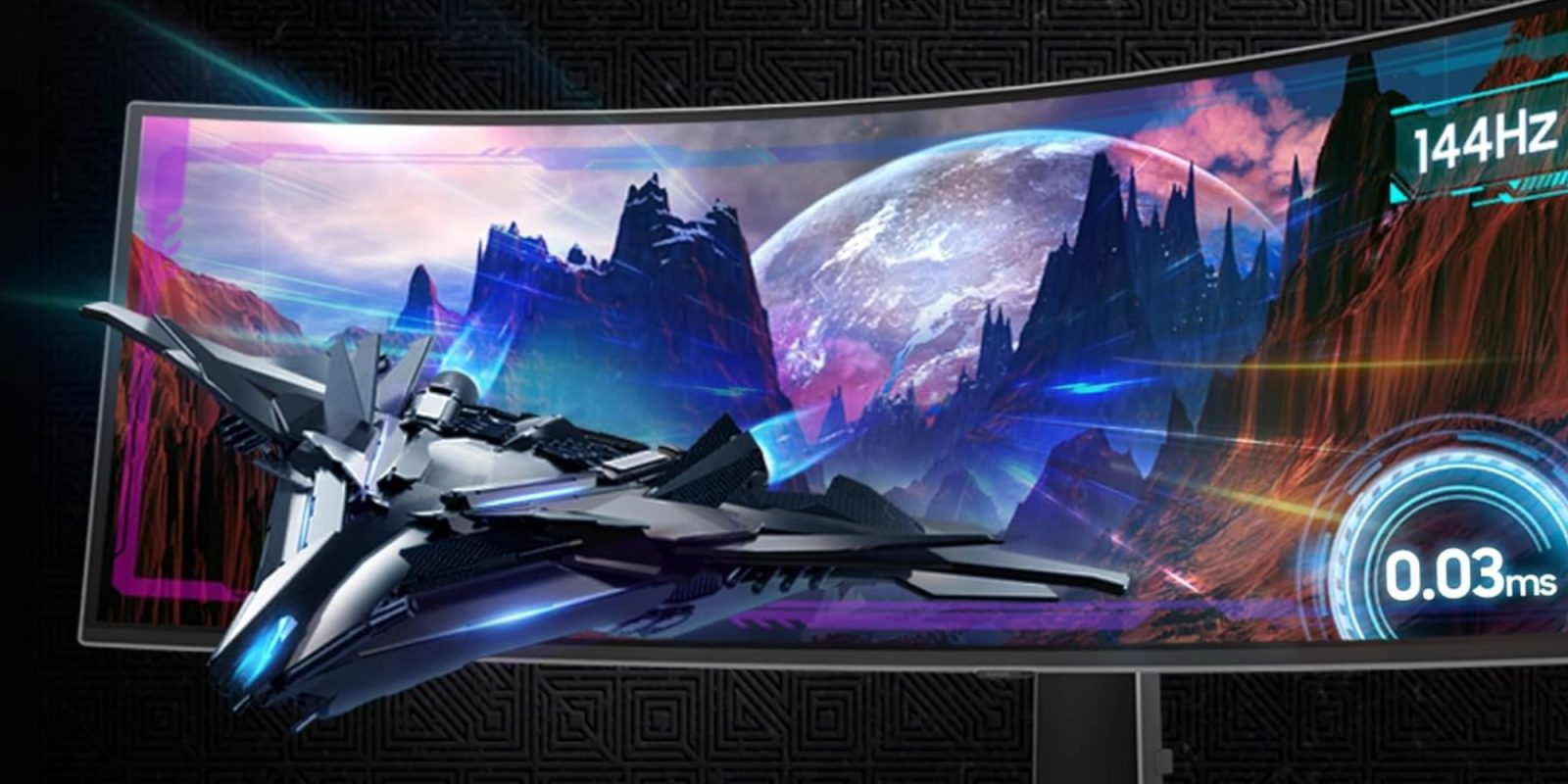 Image showing render of Samsung's Odyssey G921SD gaming monitor.