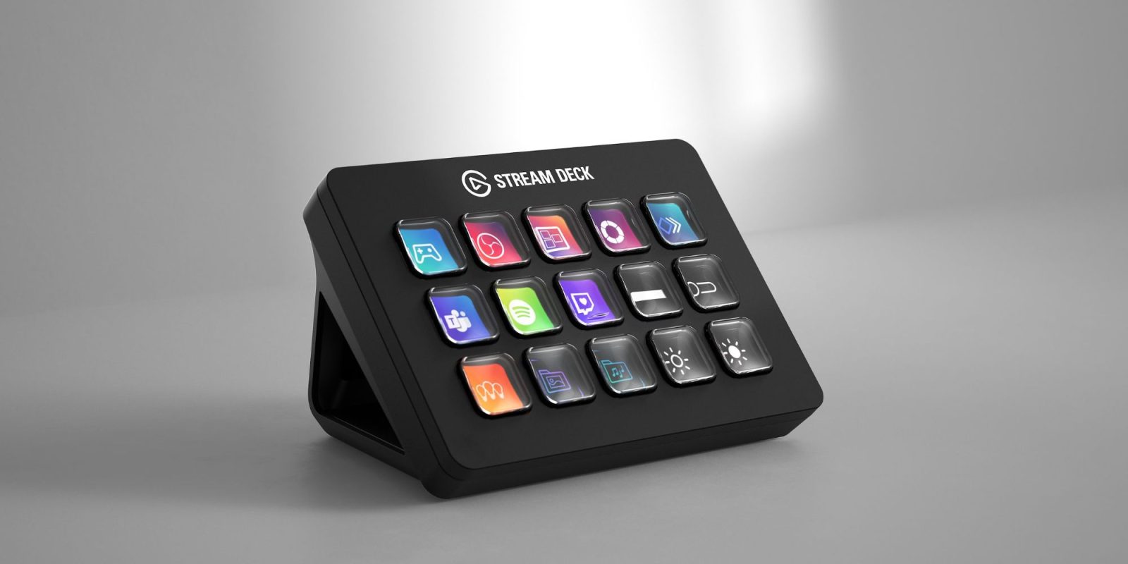 Image showing a render of Elgato's Stream Deck MK.2 controller.