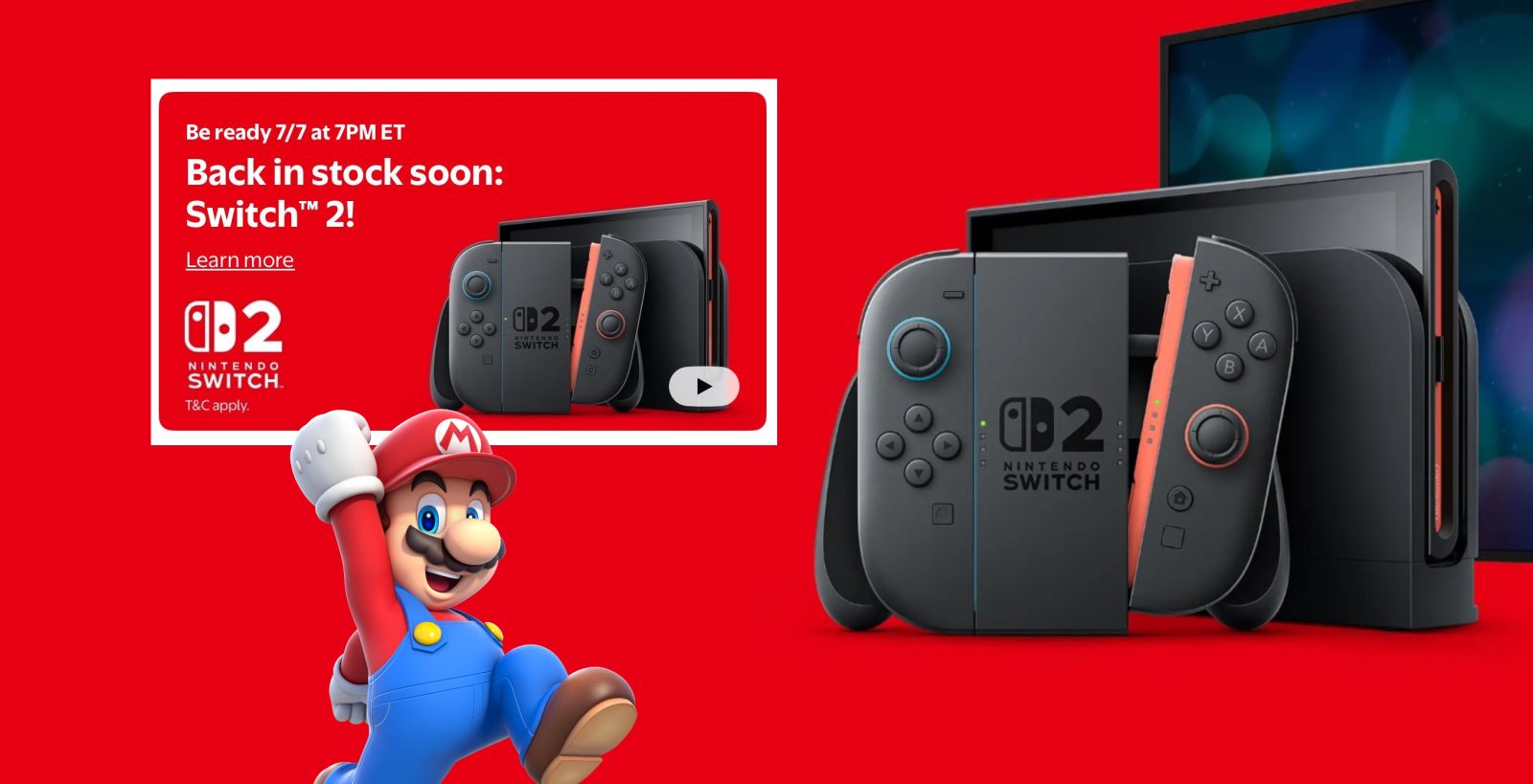 Switch 2 restock Walmart
