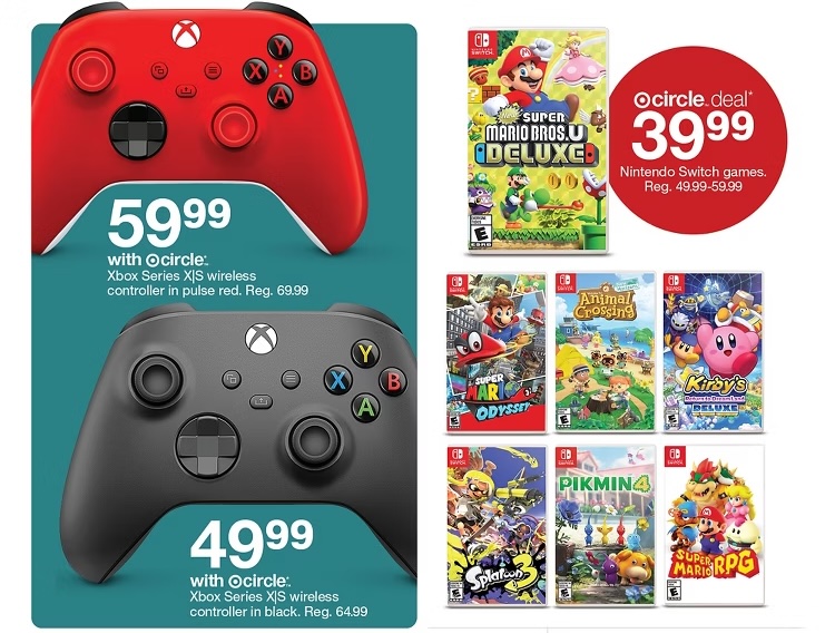 A video game console and game cases