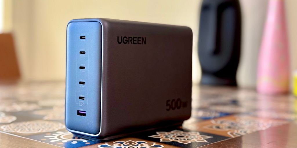 A black rectangular object with usb ports