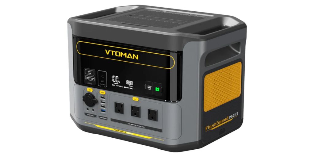 Image showing a render of VTOMAN's FlashSpeed 1500 power station.